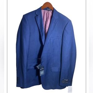 NEW Zanetti port suit jacket lanificio di biella pure wool 44 l
